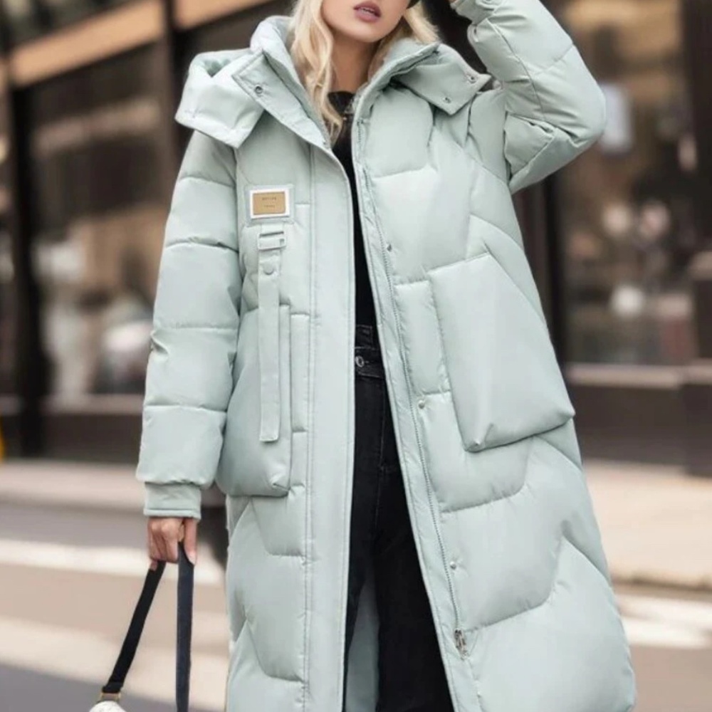 Light Green Puffer Jacket